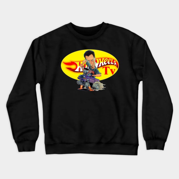 Hot Wheels Tv with Mike Zarnock Crewneck Sweatshirt by Hot Wheels Tv